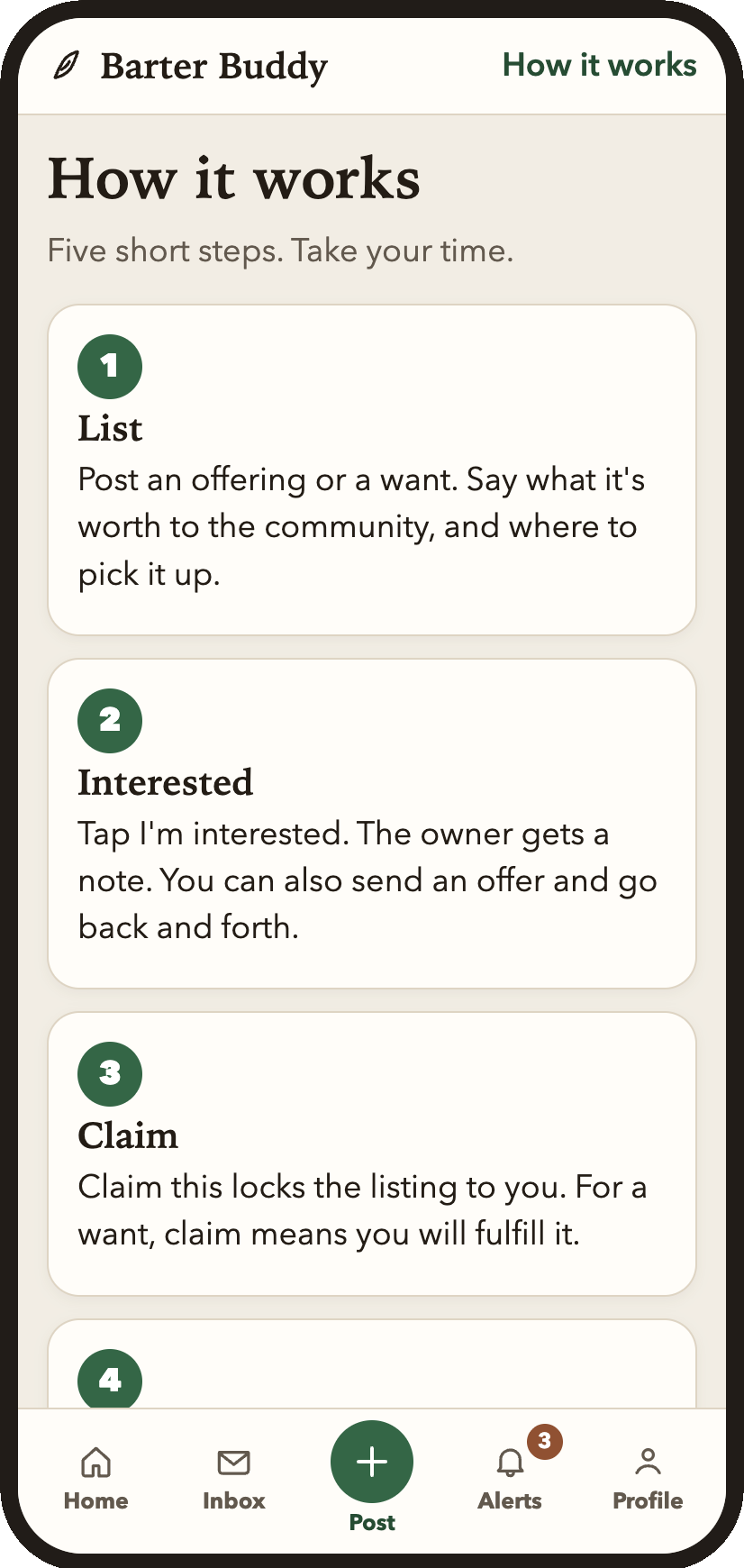 Barter Buddy how it works